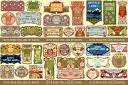 Label Art Nouveau - mega set, a Decorative Illustration by Stanislav Kharchevskyi (Thumbnail 6 of 12)