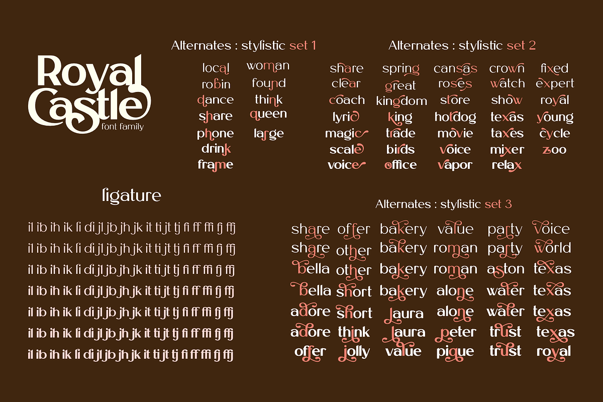 Royal Castle - Font Family, a Sans Serif Font by LoneArmy (Photo 9 of 10)