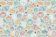 Pumpkins Seamless Patterns, a Pattern Graphic by AllNikArt (Thumbnail 4 of 6)