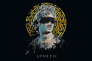 Apollo illustration.T shirt graphics, a Decorative Illustration by StudioLondon (Thumbnail 1 of 2)