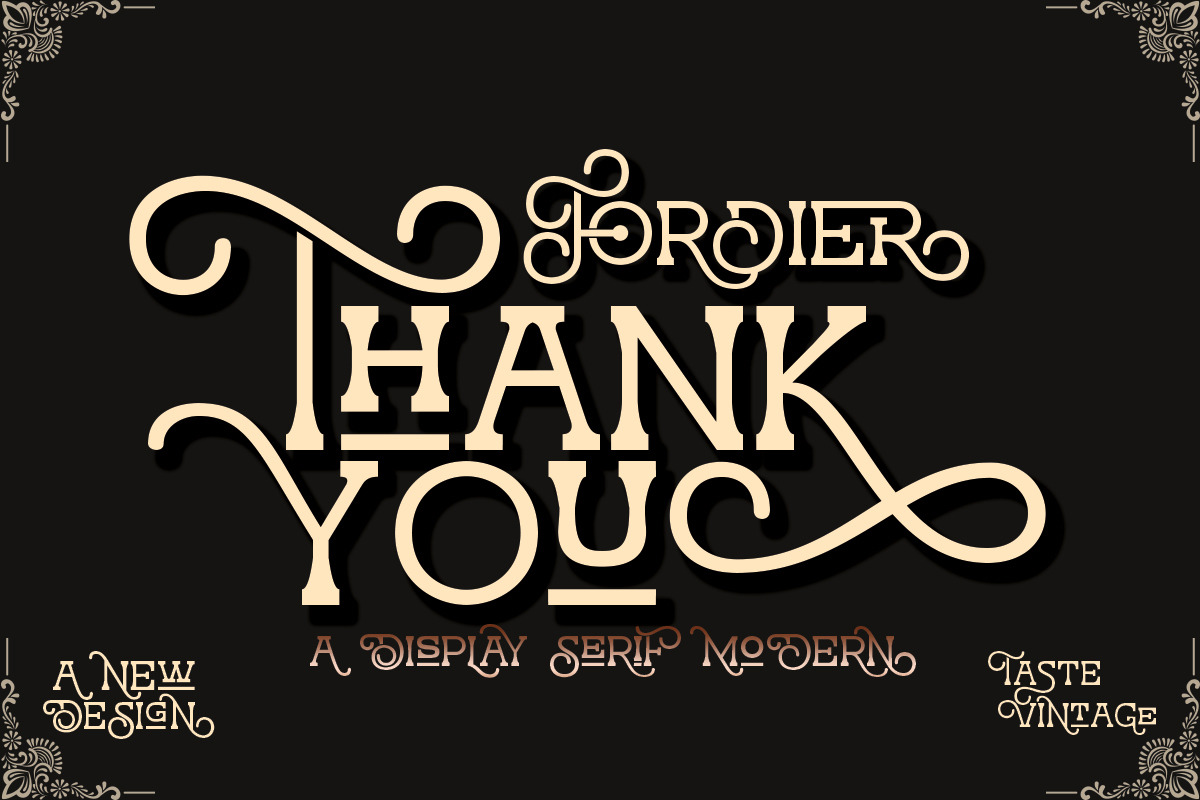 Fordier, a Serif Font by Bramcreative (Photo 3 of 10)