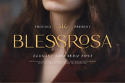 Blessrosa - Elegant Luxury Sans Font, a Sans Serif Font by Typia Nesia (Thumbnail 1 of 14)