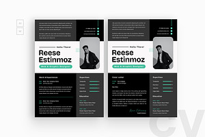 Modern Graphics Resume CV