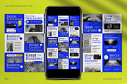 Blue Minimalism Business Instagram, a Social Media Template by graphicook (Thumbnail 1 of 5)