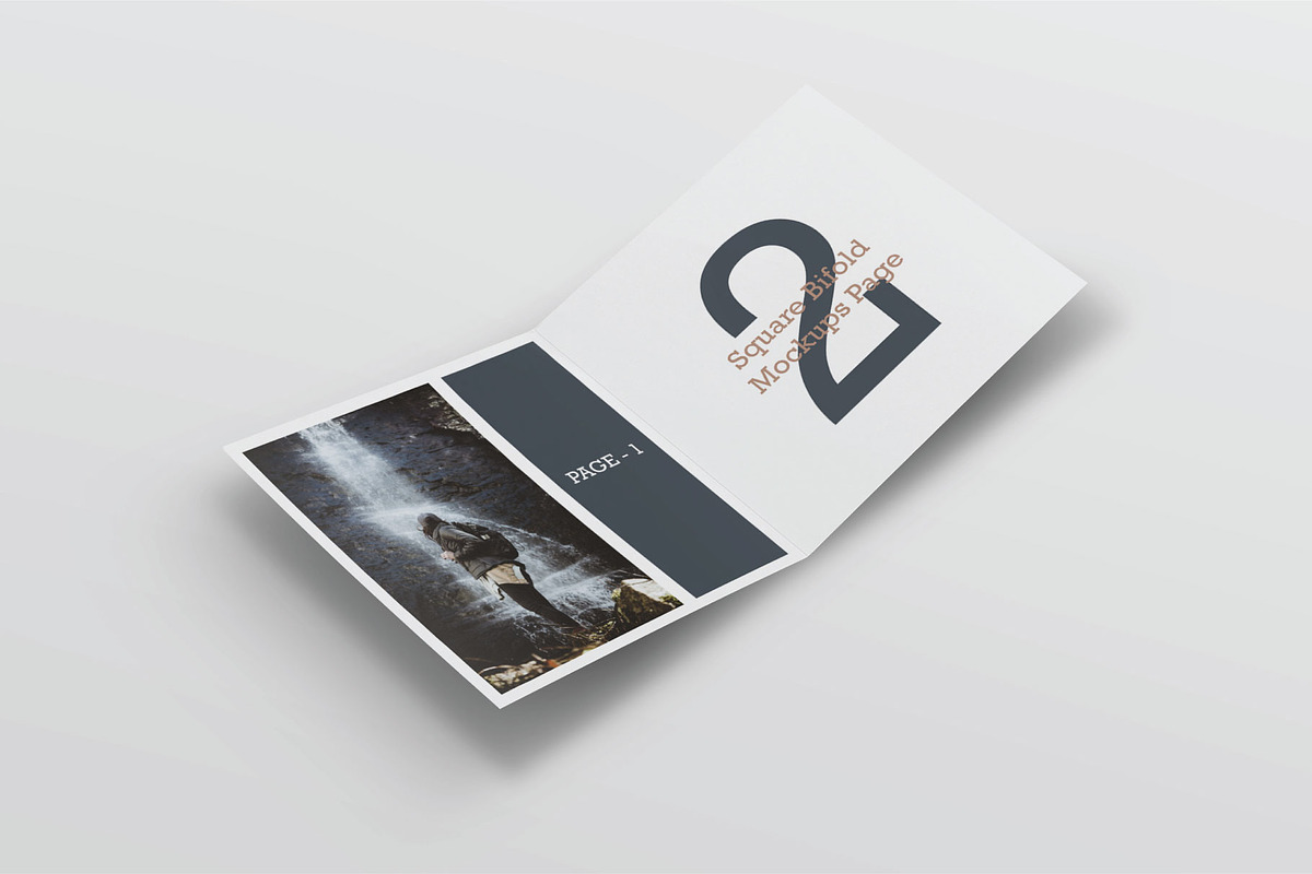 Square Greeting Card Mock-Ups, a Print Template by Mockstore (Photo 2 of 11)