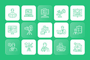 Report or Reporting Icon Set, an Outline Icon by Prosymbols (Thumbnail 5 of 7)
