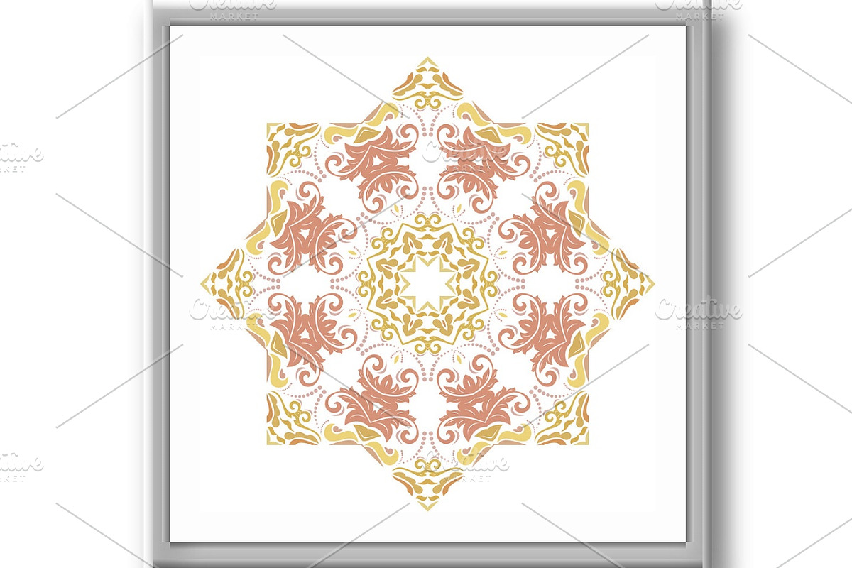 Oriental Abstract Vector Pattern, a Decorative Illustration by FineArtStudio (Photo 2 of 3)
