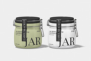 Jar With Clamp Lid Mockup, a Packaging Mockup by Unerispace (Thumbnail 3 of 5)