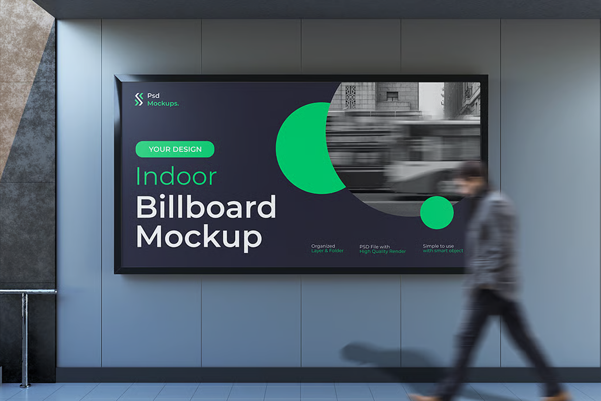 Billboard Mockup Outdoor Scene, an Advertising Mockup by graphicsauce (Photo 4 of 4)