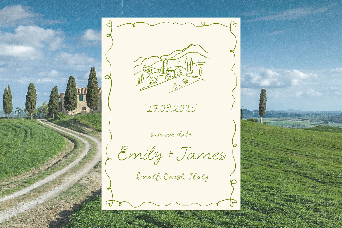 Italian Wedding Handwritten Font, a Handwritten Font by Ayya Studio (Photo 7 of 15)