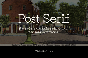 Post Serif - Vintage Slab-serif