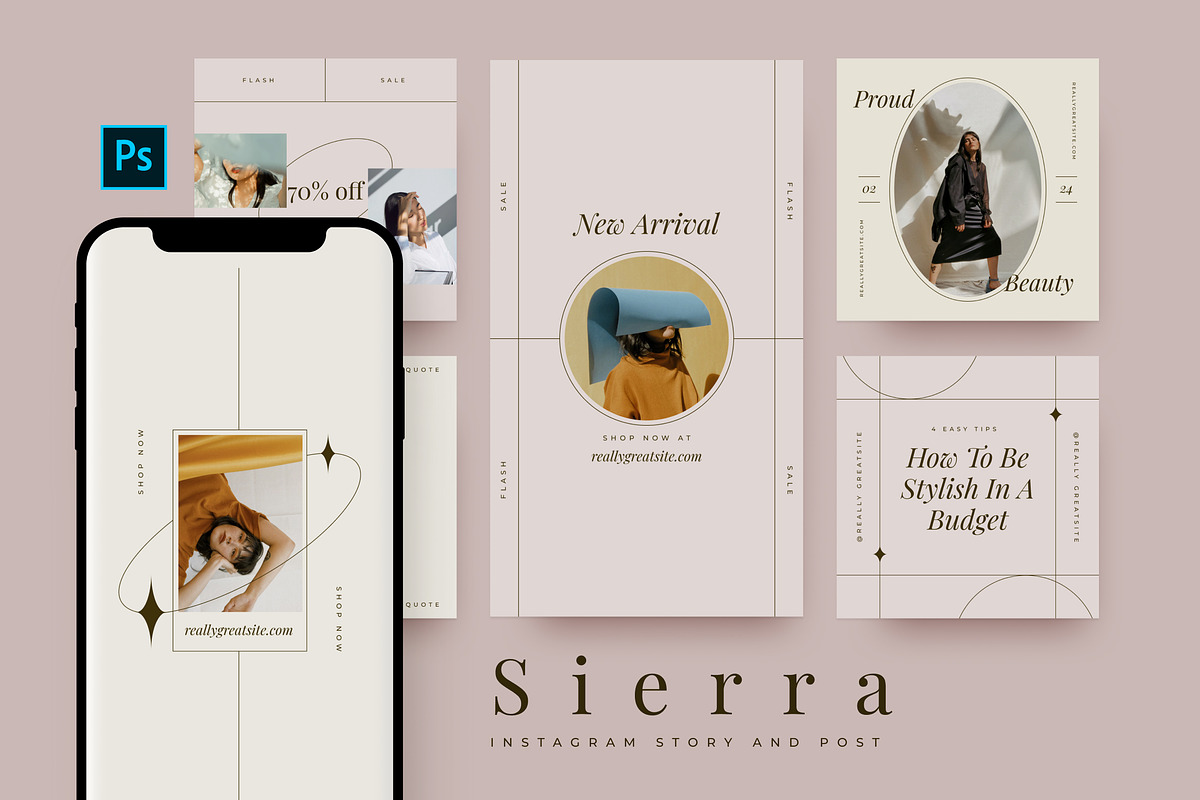 Sierra - Instagram Stories and Post, a Social Media Template by MYDesign (Photo 1 of 5)