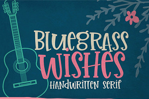 Bluegrass Wishes Handwritten Font