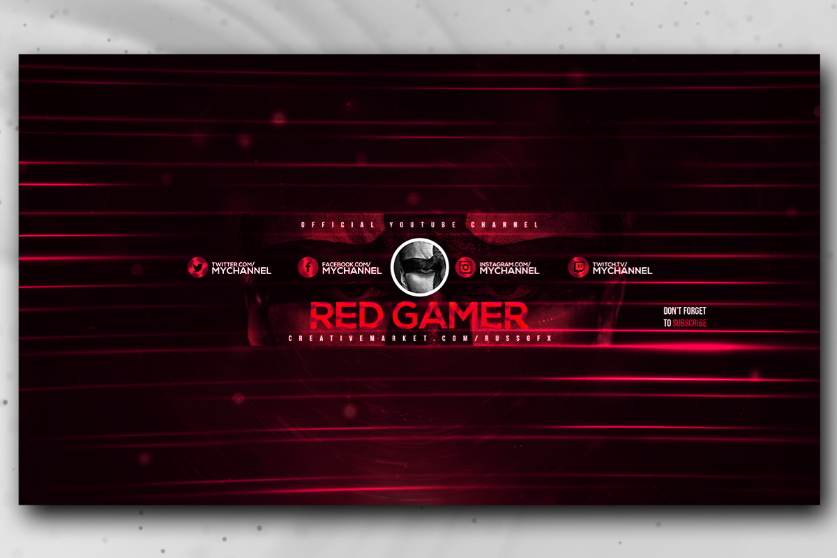 10 Youtube Channel Art Banners vol.3, a Social Media Template by RussGFX (Photo 10 of 11)