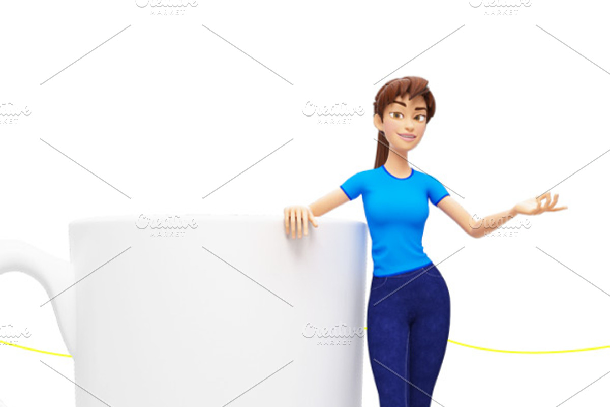 35 Jenny 3D Product Promo Mock-Ups, an iPad Mockup by Oleg Ribar (Photo 12 of 29)