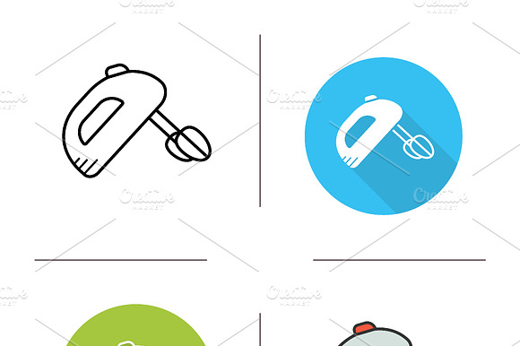 Mixer Icons. Vector