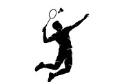 60 Badminton Player Smash Silhouette, a Person Illustration by Amazin_art (Thumbnail 24 of 37)