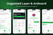 AI Voice Intelligence Mobile App UI, an UI Kit Template by Lumina_ui_ux202 (Thumbnail 2 of 6)