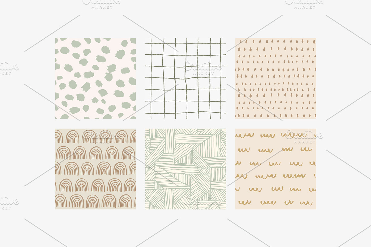Hand drawn patterns, a Pattern Graphic by Magnia (Photo 4 of 7)