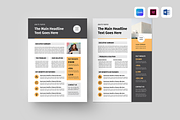 Business One Pager | Canva & MS Word, a Flyer Template by Leaflove (Thumbnail 1 of 5)