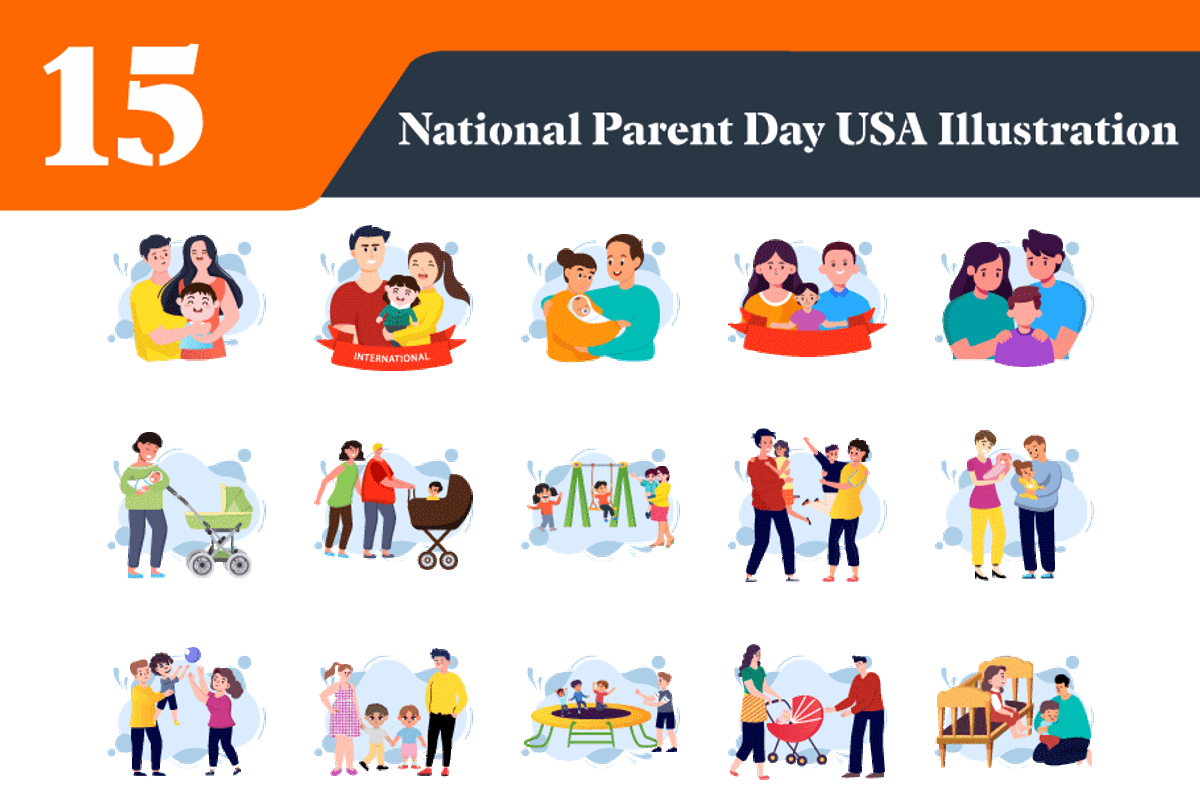 National Parents Day USA, a Person Illustration by EllaMaiyaali (Photo 1 of 3)