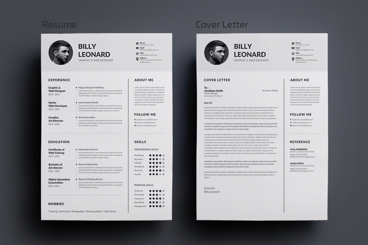 Resume/CV, a Resume Template by deviserpark (Photo 2 of 5)