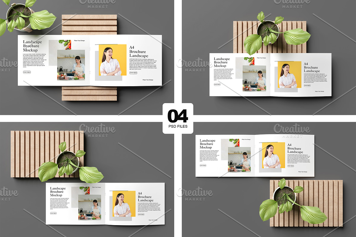 Landscape Brochure / Magazine Mockup, a Books & Magazine Mockup by Graphicell (Photo 1 of 5)