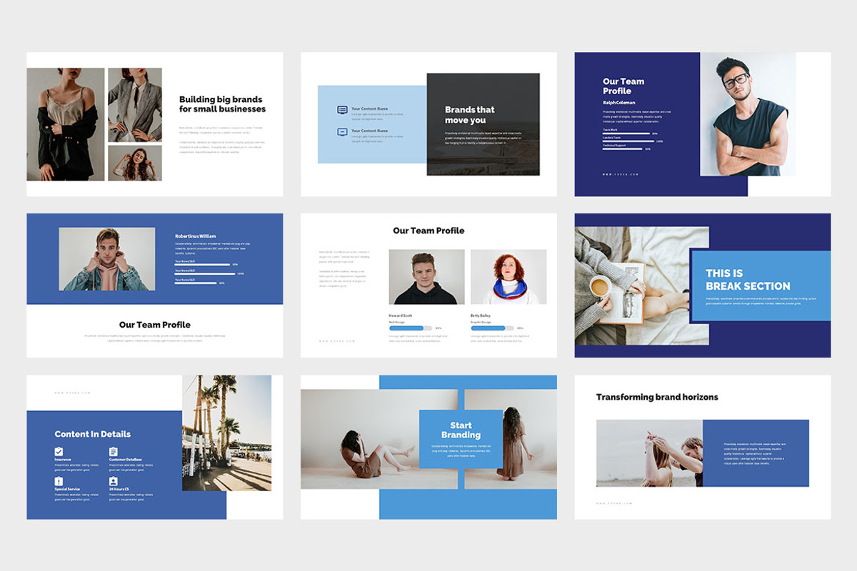 Fovea : Creative Blue Keynote, a Presentation Template by Punkl Camp (Photo 3 of 9)