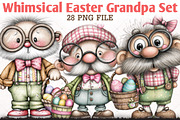 Whimsical Easter Grandpa Clipart, an Illustration by RobertsArt (Thumbnail 1 of 6)