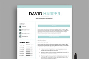 DH Resume (4 Pages), a Resume Template by dkcreatives (Thumbnail 1 of 4)