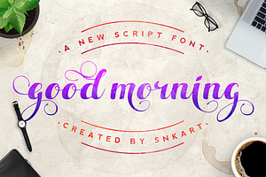 Good Morning Script Font