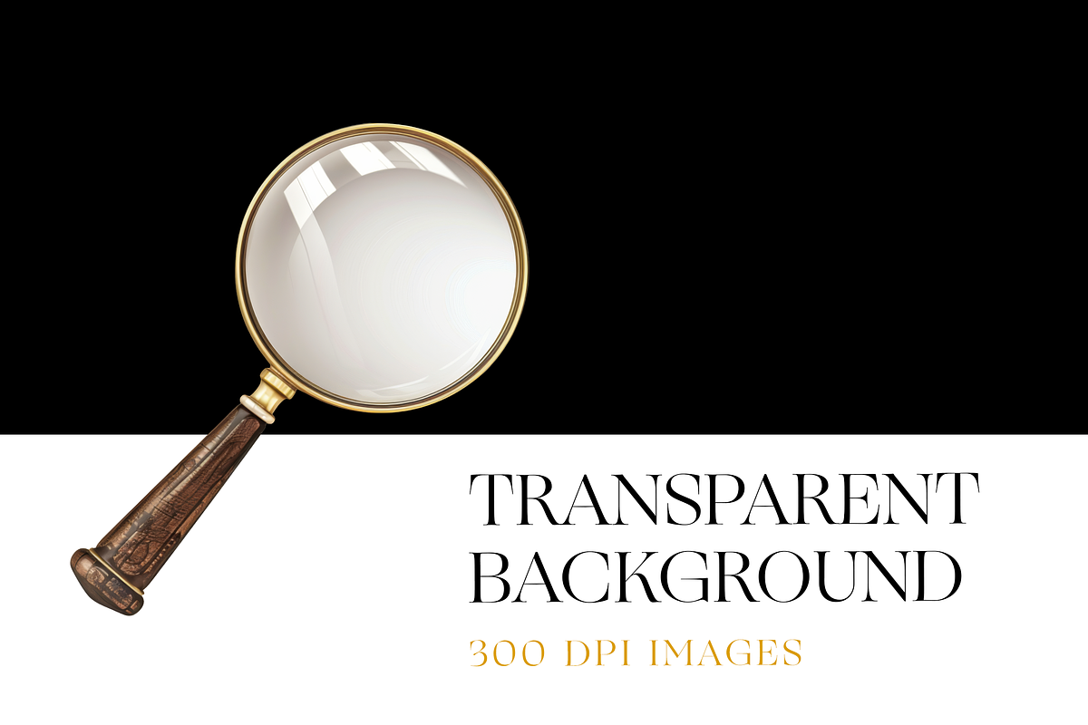 Magnifying Glass Clipart, Lens PNG, an Object Illustration by BrushstrokeArtGB (Photo 6 of 9)