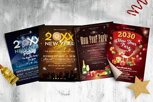 Bundle New Year Party Flyer