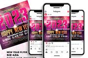 New Year Flyer, a Flyer Template by AfzaalGraphics (Thumbnail 2 of 2)