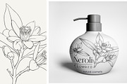 Flowers Neroli. Vector Botanical set, an Object Graphic by ON_lineart_store (Thumbnail 5 of 10)