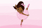 Vector African American Ballerina, an Illustration by TheCreativeMill (Thumbnail 2 of 4)
