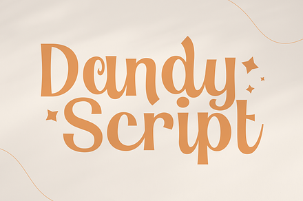 Dandy Script Typeface, a Script Font by HipFonts
