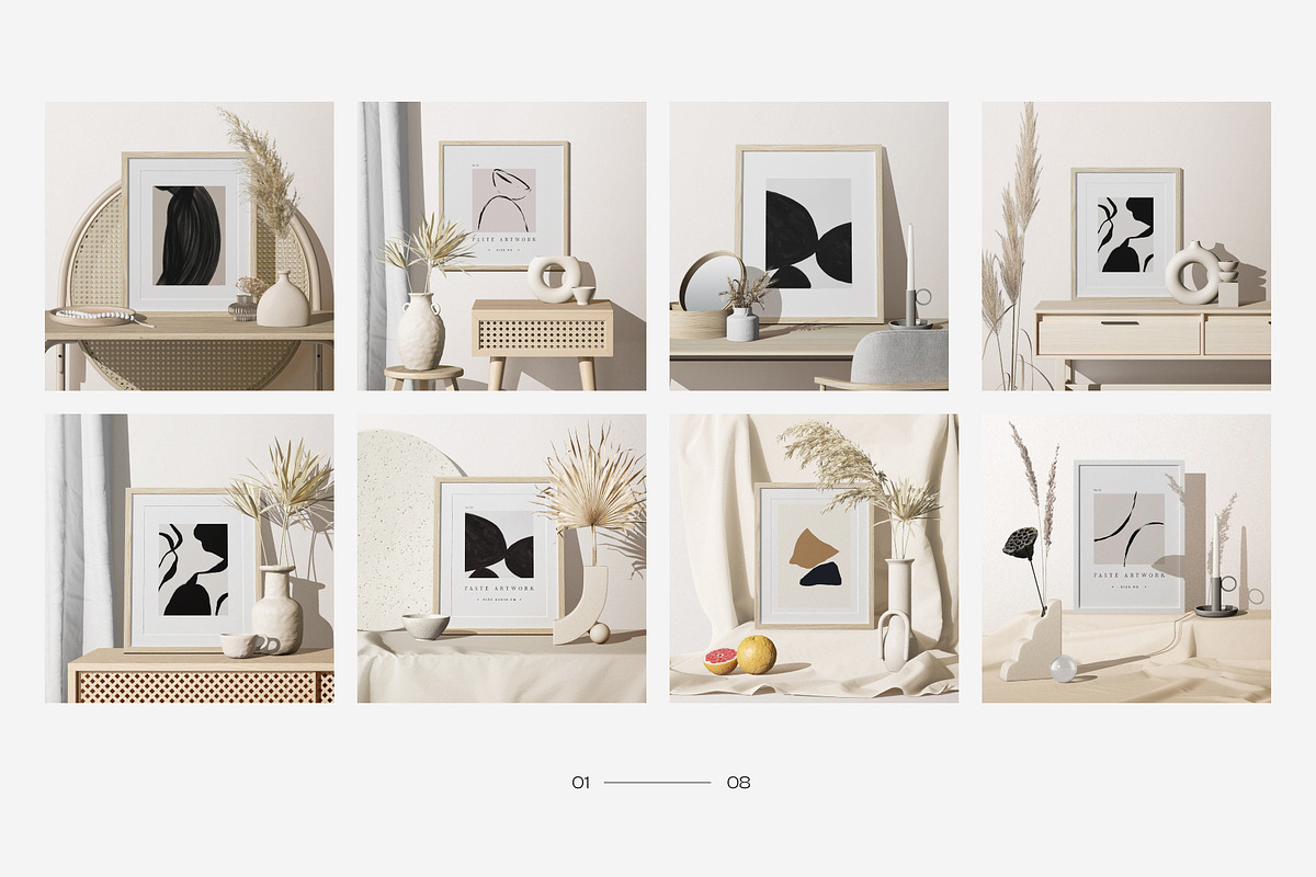 Frame mockup creator - part 1, a Print Template by Creatoom (Photo 2 of 17)