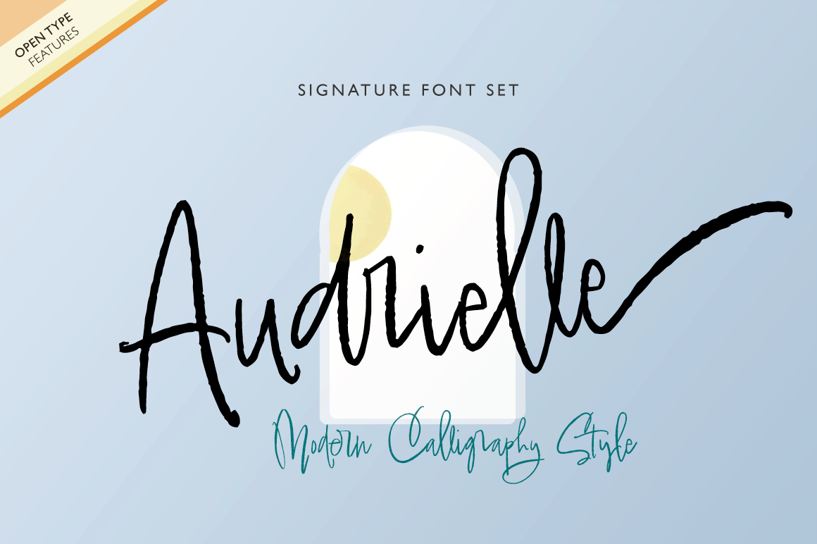 Audrielle, a Script Font by KLUGE+CO