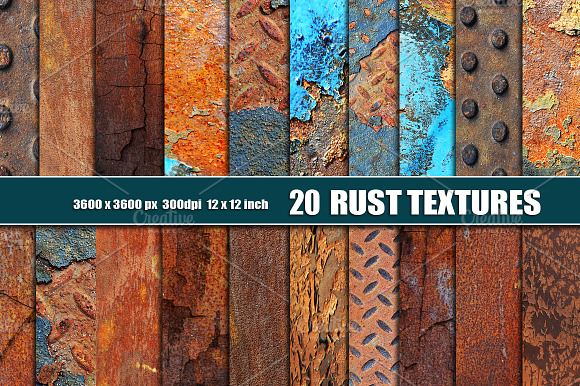 20 RUSTED METAL TEXTURES preview 6