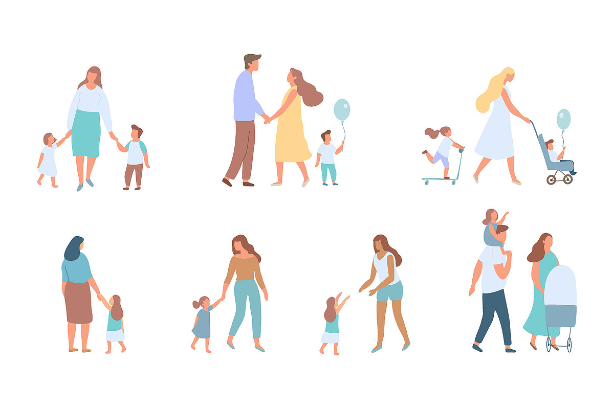 Male and female vector characters, a Person Illustration by Vector_Art (Photo 9 of 9)