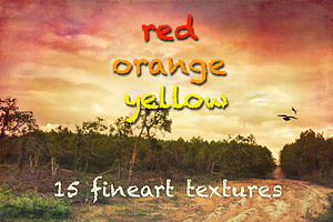 RED ORANGE YELLOW box 15 textures