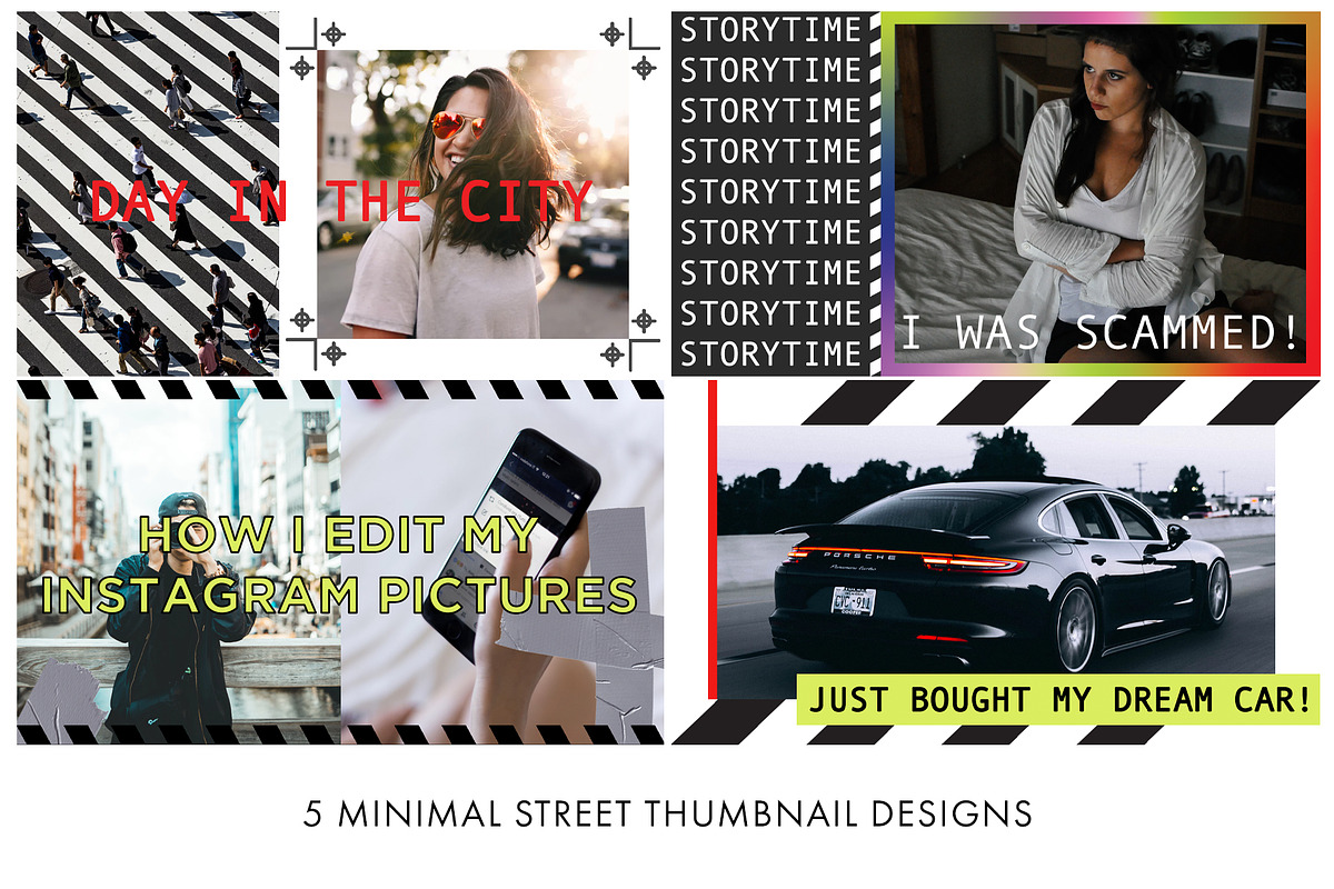 Minimal Street Youtube Branding Kit, a Social Media Template by Tangerine Nation (Photo 3 of 7)