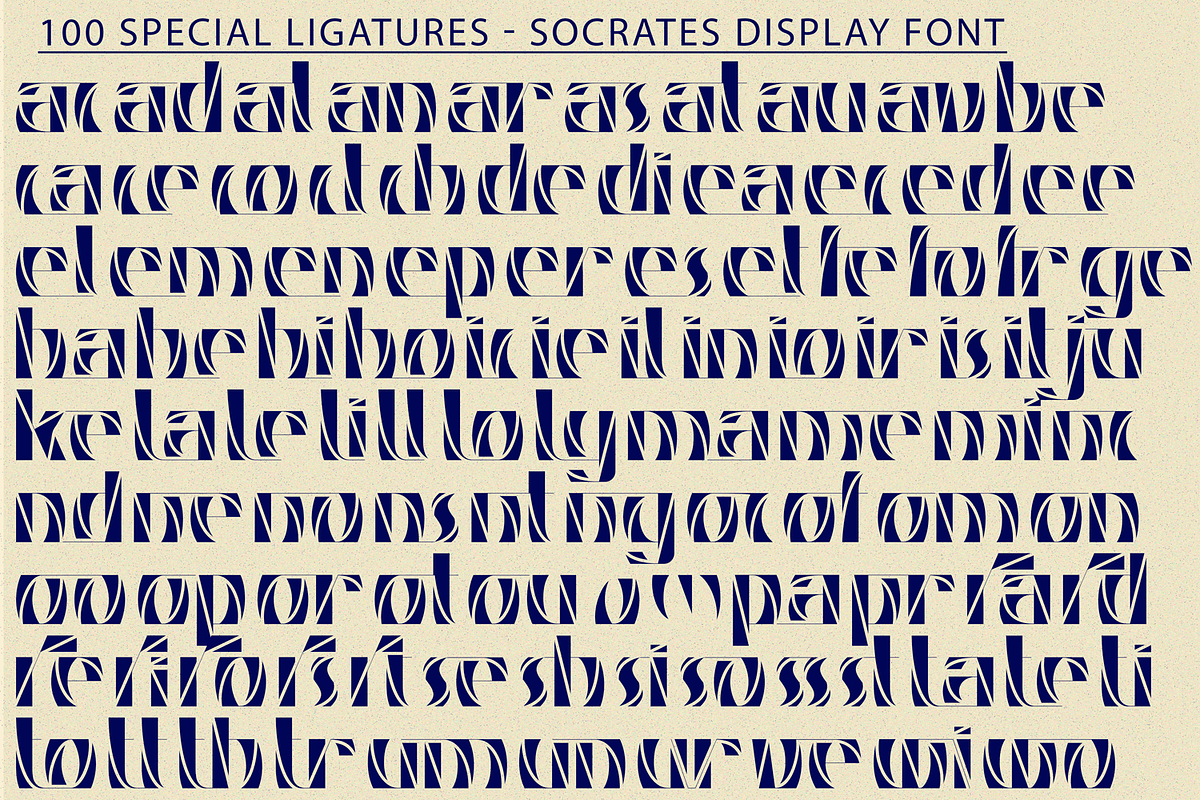 Socrates Display Font, a Sans Serif Font by 177Studio (Photo 8 of 8)