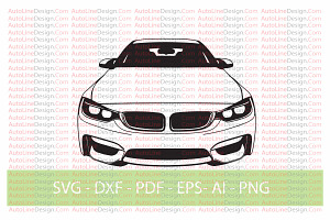 M4 F82 Drift Car Vector