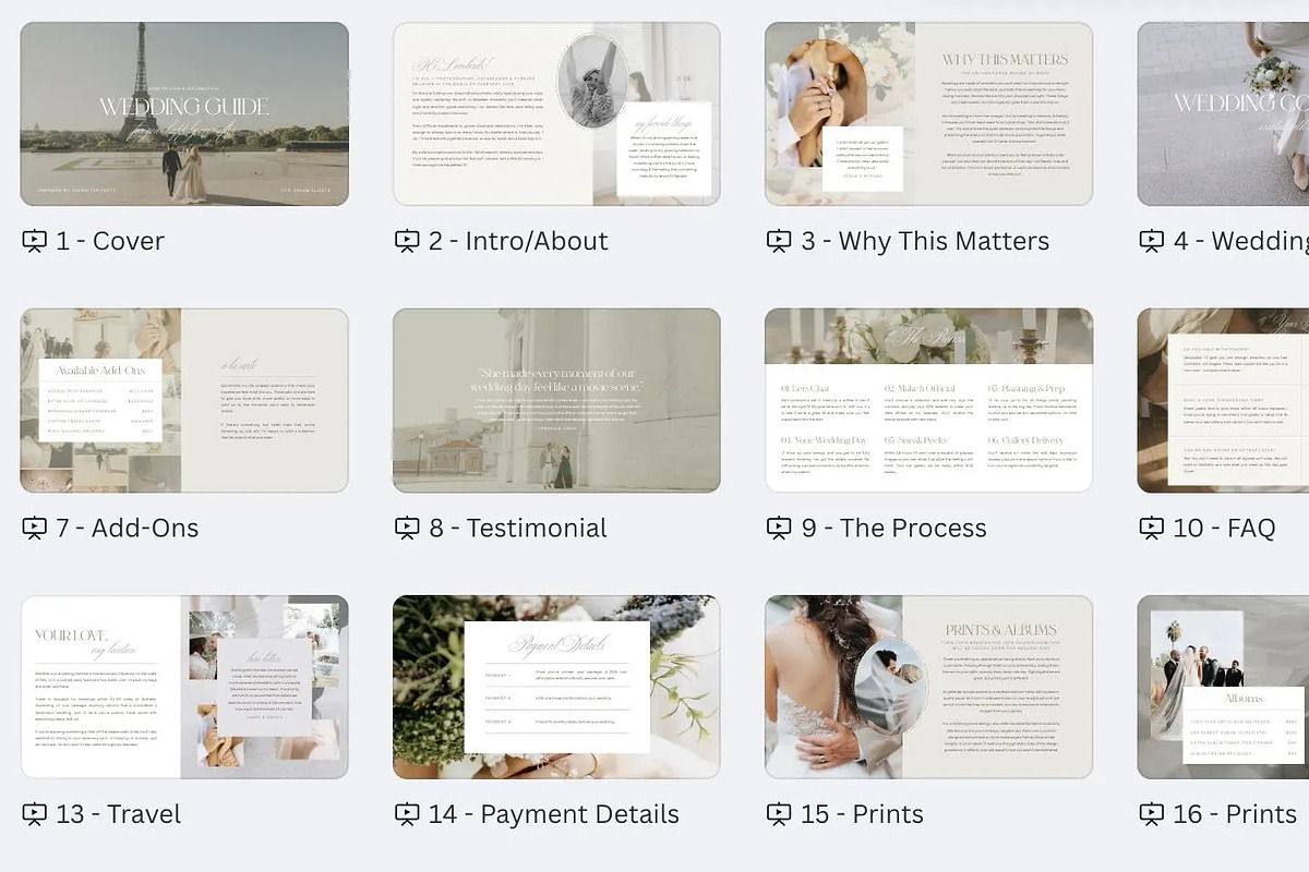 Photographer Pricing Guide Canva, a Marketing Template by Lennox Creative Co. (Photo 2 of 2)