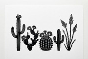 60 Desert Cactus Floral Silhouette, a Seasonal Illustration by Amazin_art (Thumbnail 34 of 38)