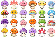 Cute Mushroom Png, an Object Illustration by Forhadx5 (Thumbnail 4 of 11)