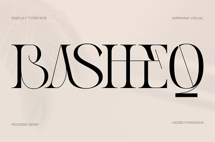 Basheq Vintage - Modern Serif, a Serif Font by Nirmana Visual
