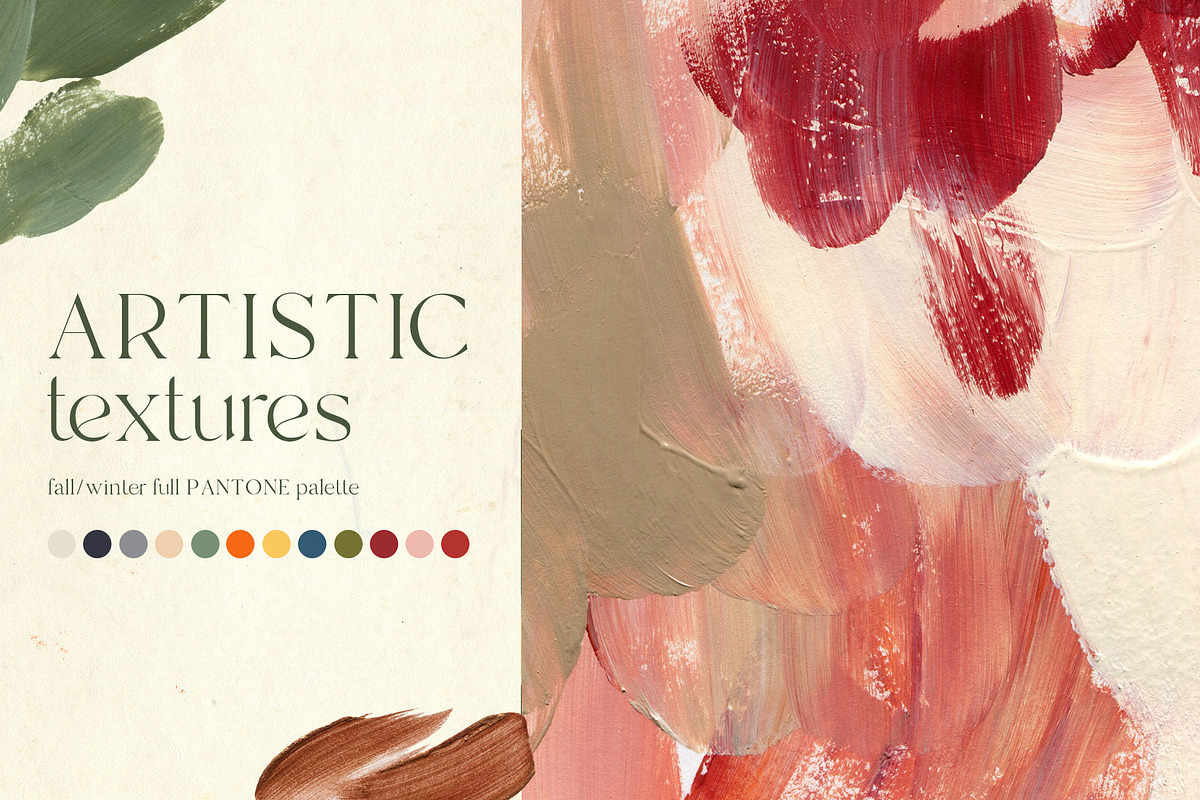 Abstract textures bundle Pantone clip